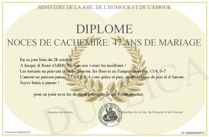 Diplome-Noces-de-cachemire:-47-ans-de-mariage
